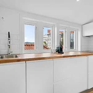 Modern Penthouse With A View - Behind Bryggen Apartment